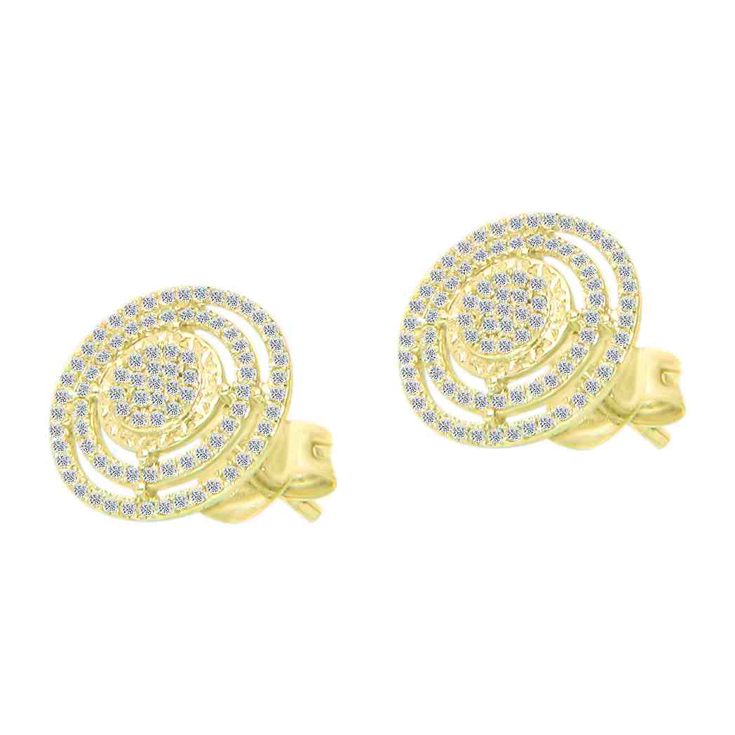 Round Stud Earring ER23096A